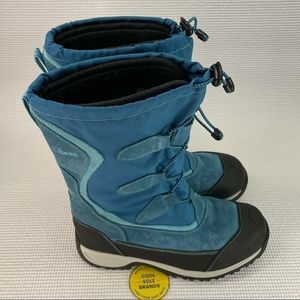 L.L. Bean snow boots for kids size 5, It fits women 6.5, blue suede.